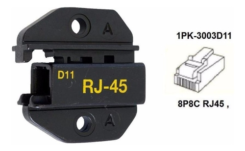 Mordaza Para Red Ficha Rj45 1pk3003d11 1pk-3003d14 Rj45 Amp