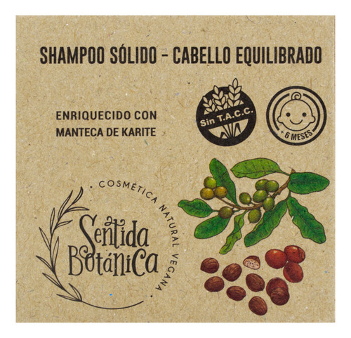 Sentida Botánica Kit X2 Shampoo Solido Equilibrado Vegano