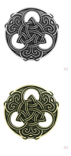 Paquete De 4 Broches Os Vintage Os Medievales Hollow
