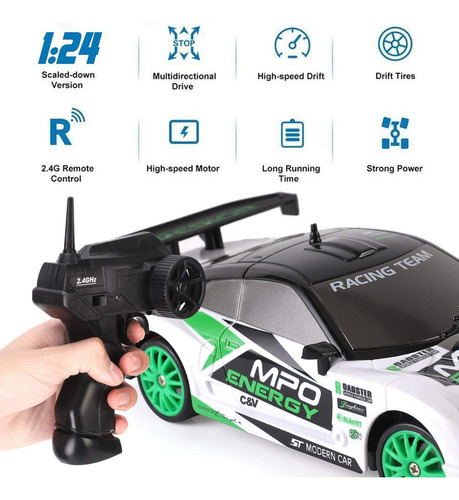 . 2.4 G Drift Rc Coche 4wd Rc Drift Car De Control