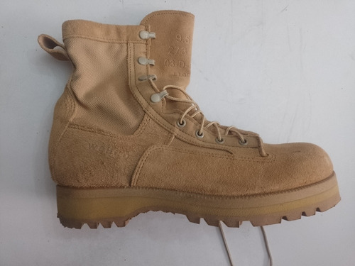 Bota Wellco Militar Profesional Talla 27.5 Kaki Made Un Usa