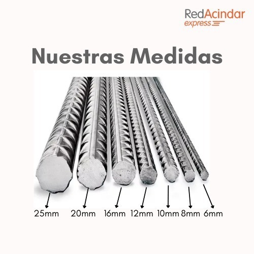 Imagen 3 de 8 de Acindar Varilla Hierro Para Construccion 16 Mm X 12mts X Un