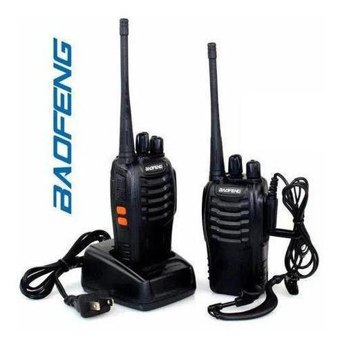 Kit 4 Radio Comunicador Baofeng 777s Profissional Ht Longo Alcance Uhf 400-470 Mhz 16 Canais