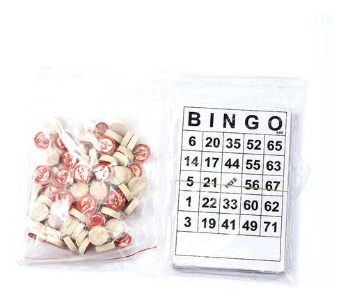 Bingo Loto Clásico O Lotería Juego De Mesa Familiar C/fichas