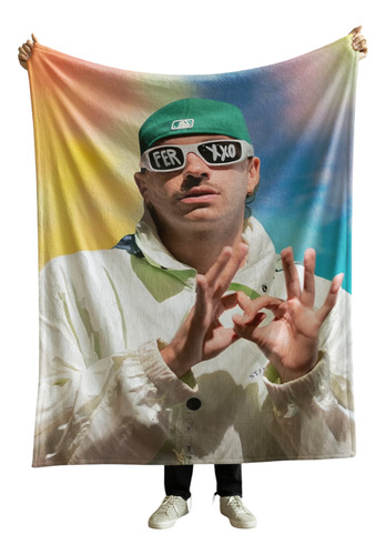 Cobija Frazada Manta Suave Yo Soy La Loca De Los Perros Feid Ferxxo Frazada Ligera 110x160cm