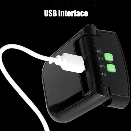 Linterna Frontal Con Clip On Hat, Recargable Por Usb, 6 Led
