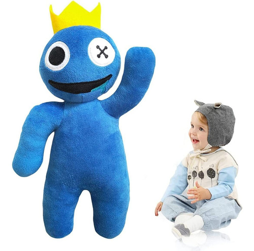 Muñeco De Peluche Crown Little Blue Mantoy Rainbow Friends