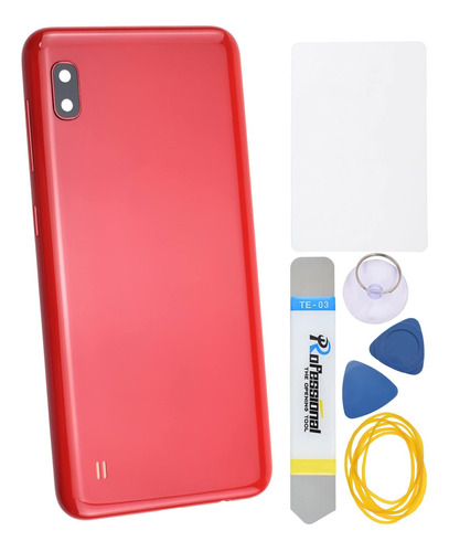 Cubierta Trasera Plastico Rojo Repuesto Para Samsung A10