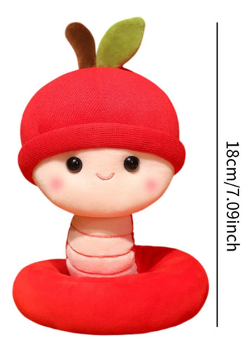Year Of Snake Toy Cute Adorable Cartoon Birthday Red 18 Cm
