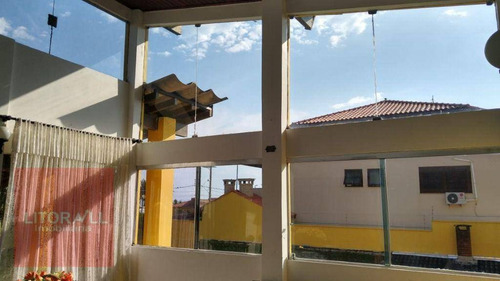 Casa Frente A Praia Com 4 Dormitórios À Venda, 296 M² Por R$ 1.100.000,00 - Estância Balneária De Itanhaém - Itanhaém/sp - Ca1658