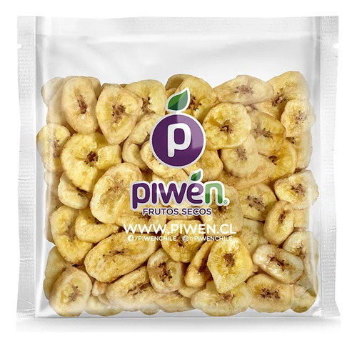 Piwen Banana Chips Con Azúcar 250gr