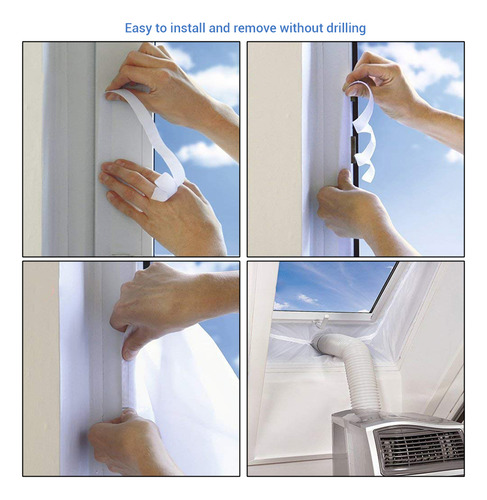 Sellador De Ventanas Con Placa De Sellado De Tela Flexible P