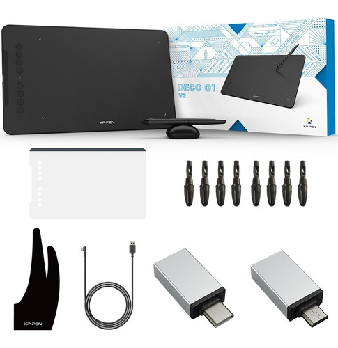 Imagen 2 de 4 de Deco 01 V2 Xppen Tableta Digitalizadora Profesional