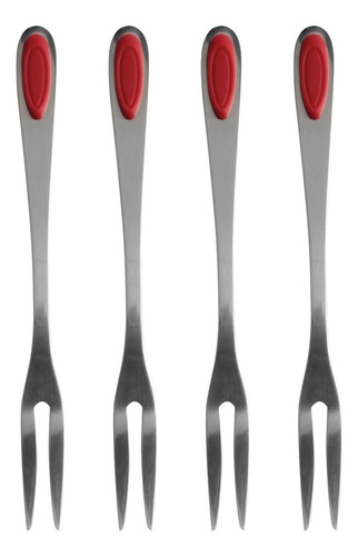 Tenedores Para Mariscos, Acero Inoxidable 18/8 Y Silicona, J