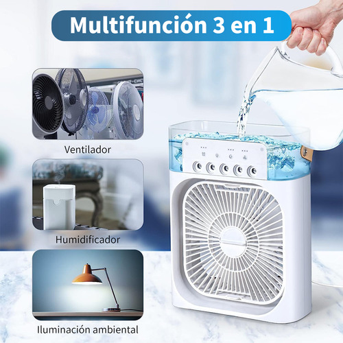 Ventilador Climatico Humidificable Portatil Escritorio