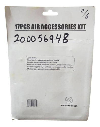 Kit De Acoples Para Compresor Aire Medidor Maxi Tools 17 Pzs