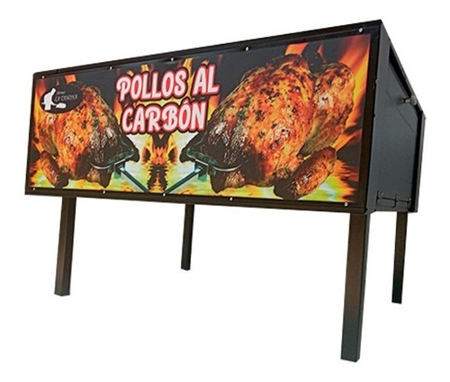 Asador De Pollo Ranchero O Bola ¡espadas Incluidas