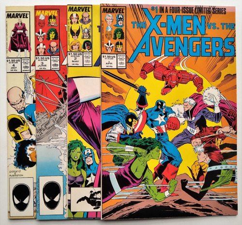 X-men Vs Avengers 1 Al 4 Set Marvel Comics Silvestri Am01