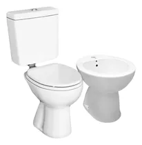 Comprar Juego De Baño Inodoro Corto Tapa Pvc Mochila Loza 9l Bidet