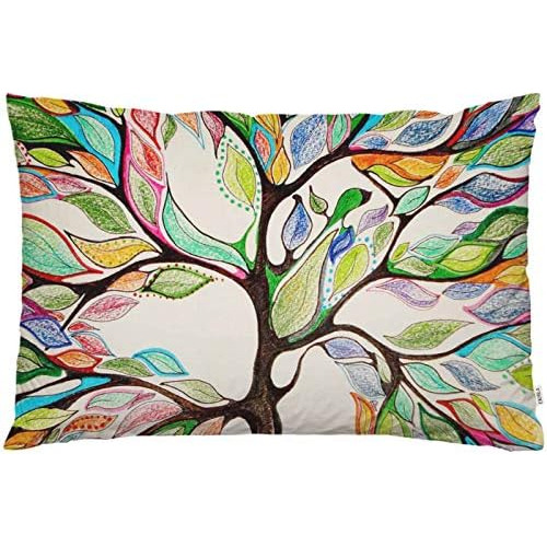 Throw Pillow Cover Tree Colorful Tree Big Old Branches ...