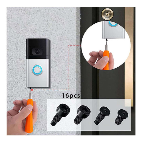2 Paquete De 2-4 Tornillos De Seguridad Para Timbre 2 Piezas