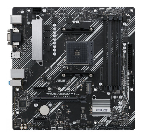 Tarjeta Madre Asus Prime A520m-a Ii/csm Socket Am4 4*ddr4