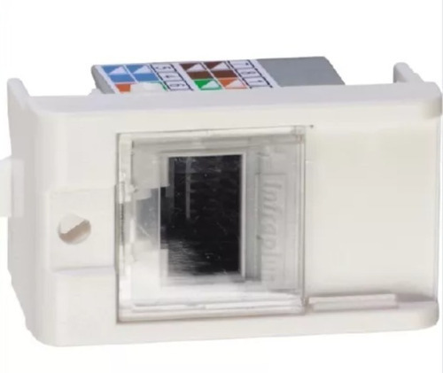 Modulo Tomada Rj45 8 Fios Decor 1 Modutp Cat5e Schneider Cor Branco