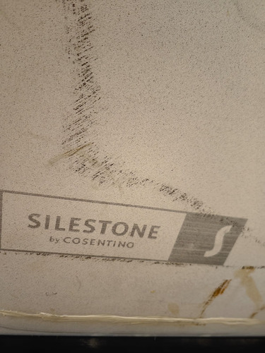 Mesa Comedor Diseño Moderno Marmol Silestone By Cosentino Blanco Negro (Usado)