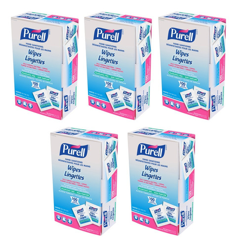 Toallitas De Mano Desinfectantes Purell Individuales 500pz