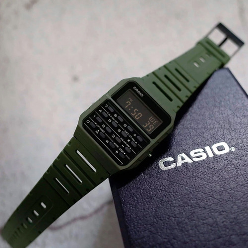 Imagen 5 de 9 de Reloj Casio Hombre Data Bank Ca-53wf-8bcf Colores