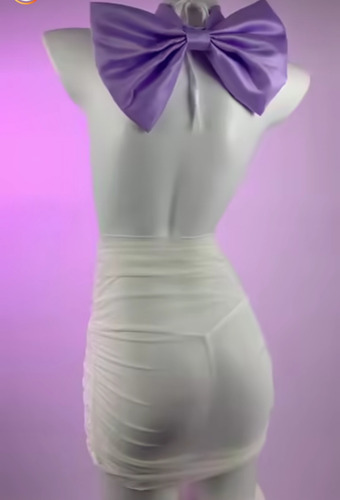 Conjunto De Lencería Femenina , Vestido Transparente