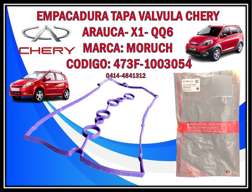 Empacadura Tapa Valvula Chery Arauca X1 Morada