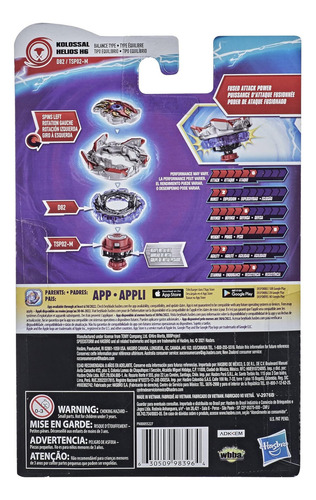 Beyblade Burst Surge Speedstorm Kolossal Helios H6 Spinning