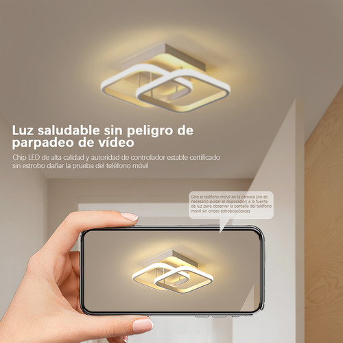 Lámpara De Techo Moderna Led Para Baño Regulable 3 Modelos