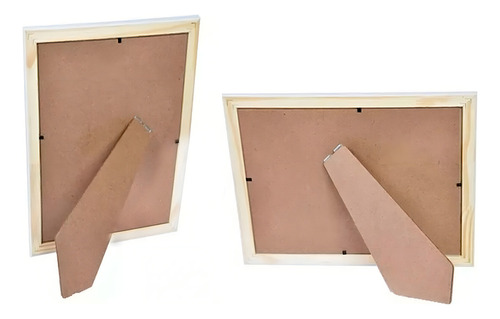 Kit 2 Molduras Porta Retrato 20x30 Rosa Liso