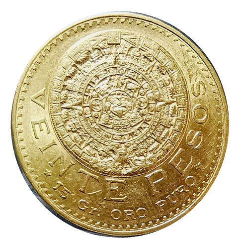 Azteca 20 Pesos Oro 1918 Serie Del Centenario