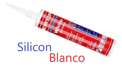 Silicon Blanco Sellador Marca Emtop, Somos Distribuidores!