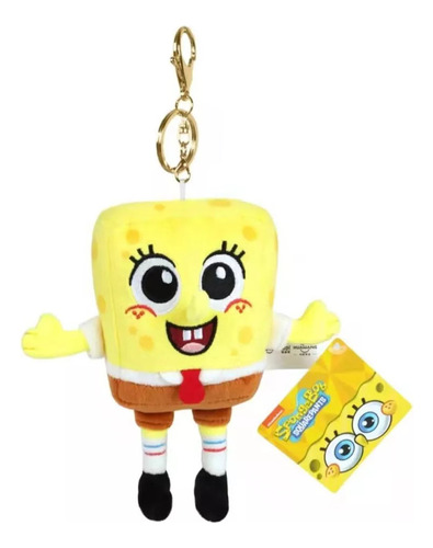 Llavero Peluche Bob Esponja 12 Cms Original Bonito Potdemiel