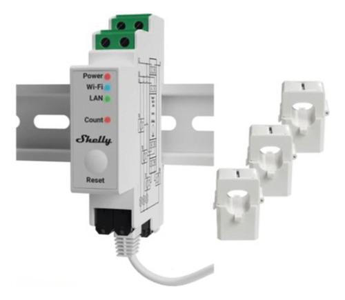 Medidor Trifásico De Corriente Alterna Wifi Shellypro3em