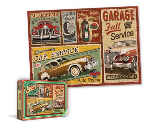 Puzzle De 1000 Pzas Vintage Auto - Toy Store