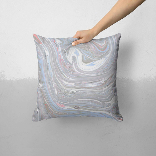 Funda Almohada Cojin Para Sofa Cama O Diseño Espiral Marmol