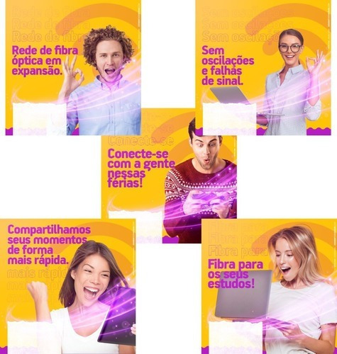 +190 Pack Artes Provedor De Internet Editável Em Psd + Bônus
