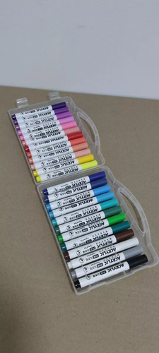 Lápices Acrílicos Marcadores 24 Colores Acrylic Paint Marker