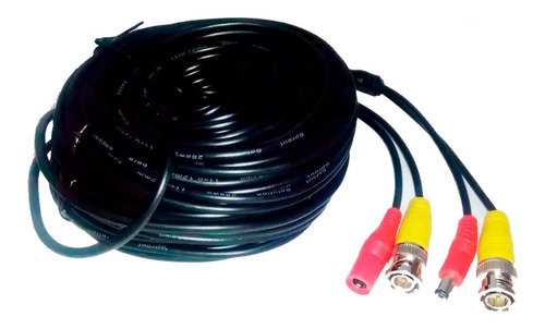 Cable Siames C/conectores Bnc P/cctv 10 Mts 2 Piezas F25