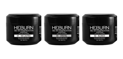 Heburn X3 Gel Construcción Kapping Uñas Esculpidas 30g 176