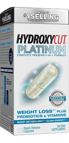 Hydroxycut Platinum Formula Quema-grasa Premium 60 Capsulas Clave Para La Pérdida De Peso (c. Canephora Robusta) Ofrece Importantes Resultados De Pérdida De Peso Científicamente Estudiados 
