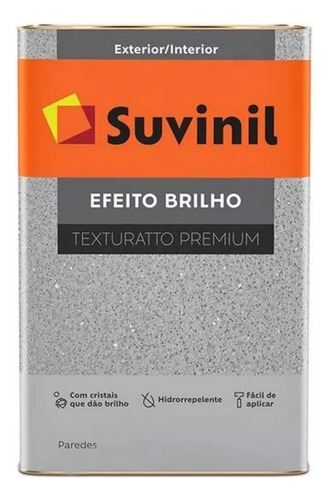 Textura Efeito Brilhante Cinza Suvinil Texturatto 25kg