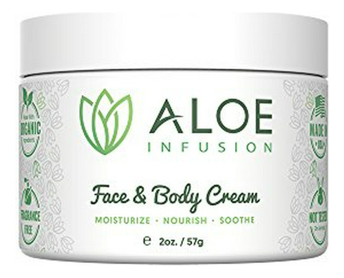 Crema Hidratante Para Cue Aloe Infusión Cuerpo Y Rostro Hidr