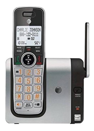 Teléfono AT&T CL81214 inalámbrico - color gris/negro