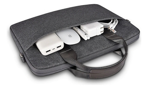 Wiwu Minimalist Notebook Bag Bolso Maletin 15,6 PuLG Color Negro Tamaño De La Pantalla 15.6